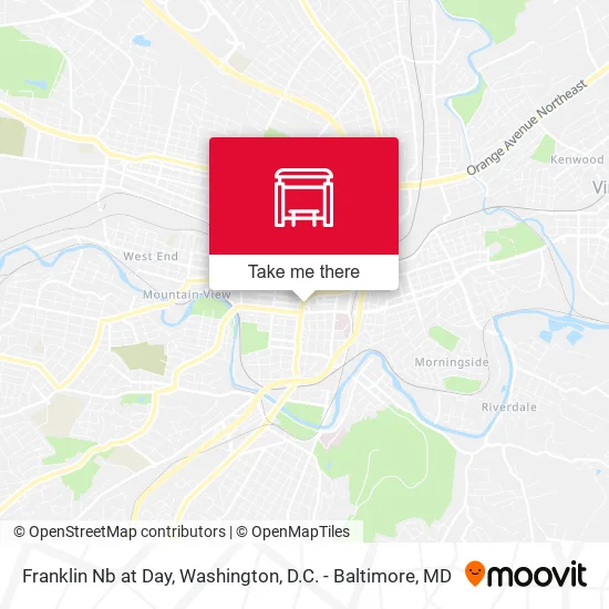 Franklin Nb at Day map