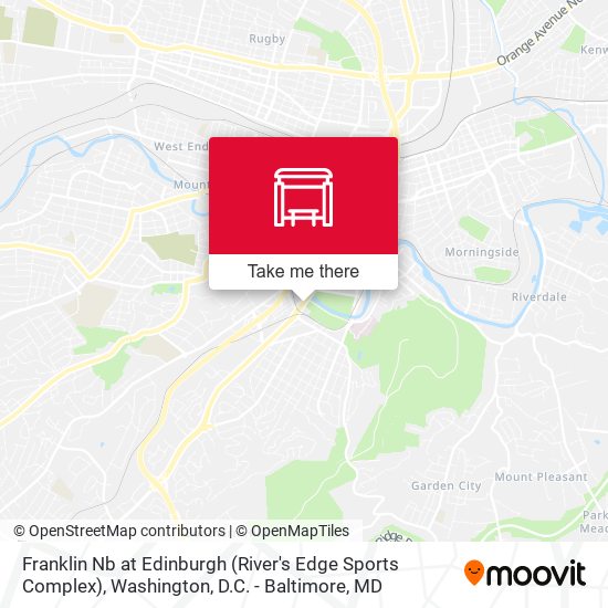 Franklin Nb at Edinburgh (River's Edge Sports Complex) map
