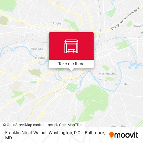 Franklin Nb at Walnut map