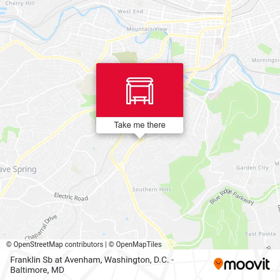 Franklin Sb at Avenham map