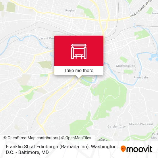 Franklin Sb at Edinburgh (Ramada Inn) map