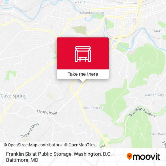 Franklin Sb at Public Storage map