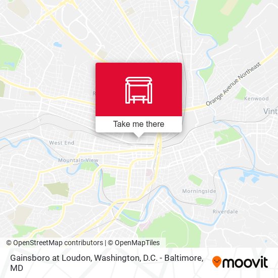 Mapa de Gainsboro at Loudon