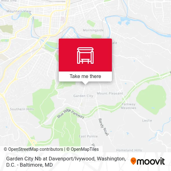 Garden City Nb at Davenport / Ivywood map