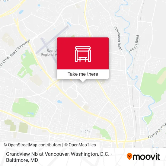 Grandview Nb at Vancouver map