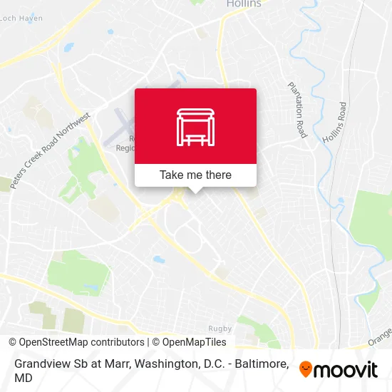 Grandview Sb at Marr map