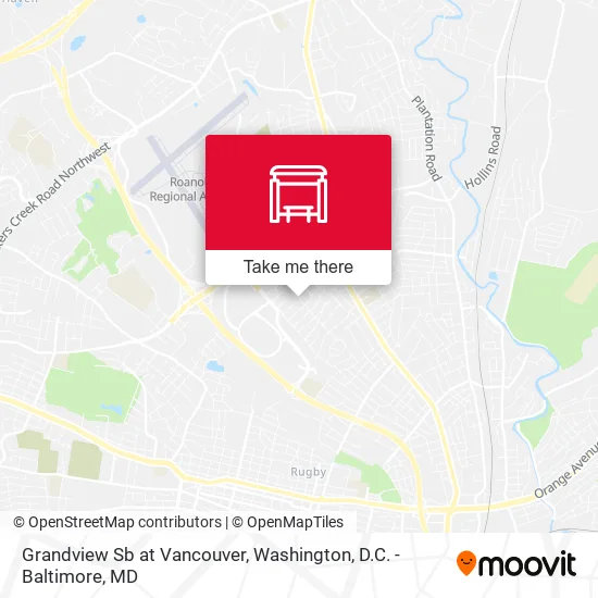 Grandview Sb at Vancouver map