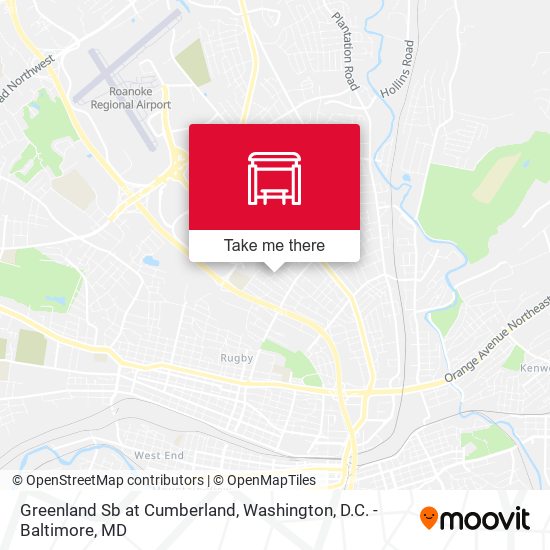 Greenland Sb at Cumberland map