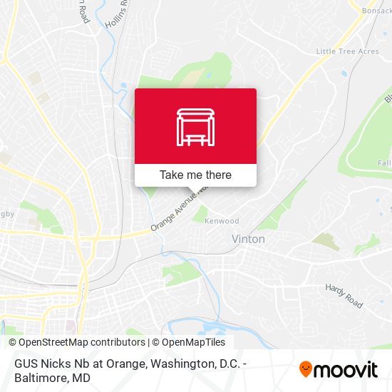 GUS Nicks Nb at Orange map
