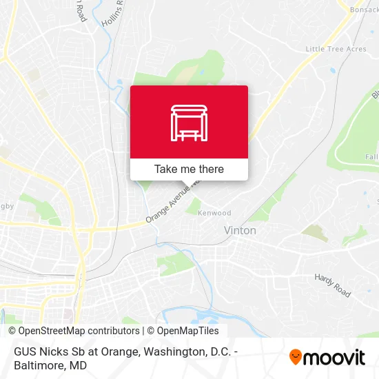 GUS Nicks Sb at Orange map