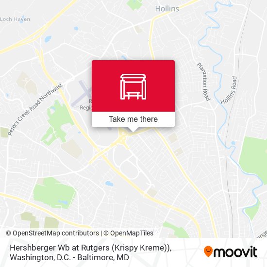Hershberger Wb at Rutgers (Krispy Kreme)) map