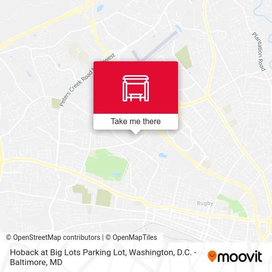 Hoback at Big Lots Parking Lot map