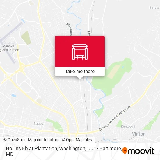 Hollins Eb at Plantation map