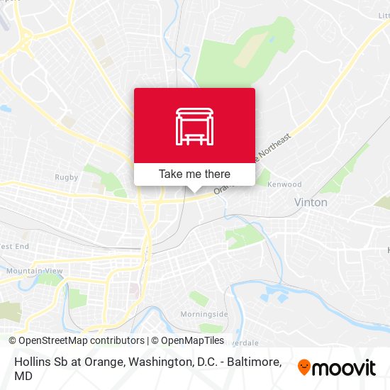 Hollins Sb at Orange map
