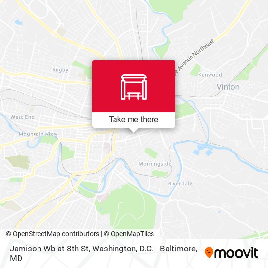 Jamison Wb at 8th St map