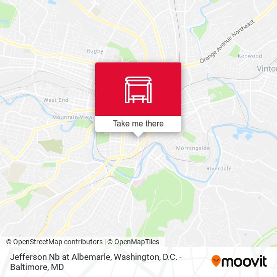 Jefferson Nb at Albemarle map