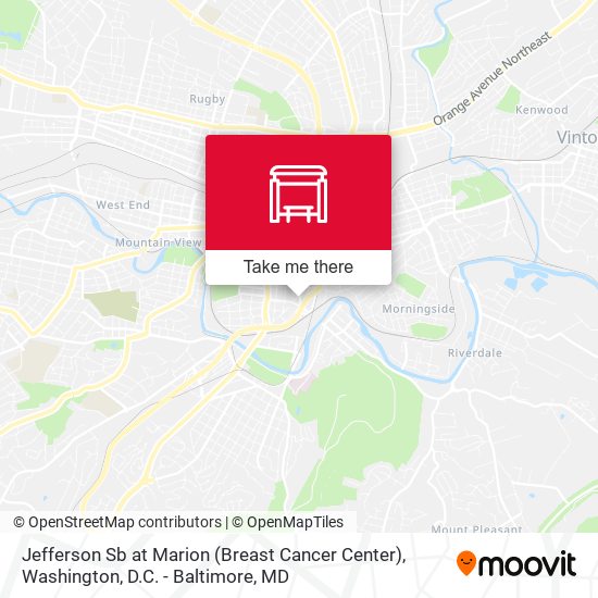 Jefferson Sb at Marion (Breast Cancer Center) map