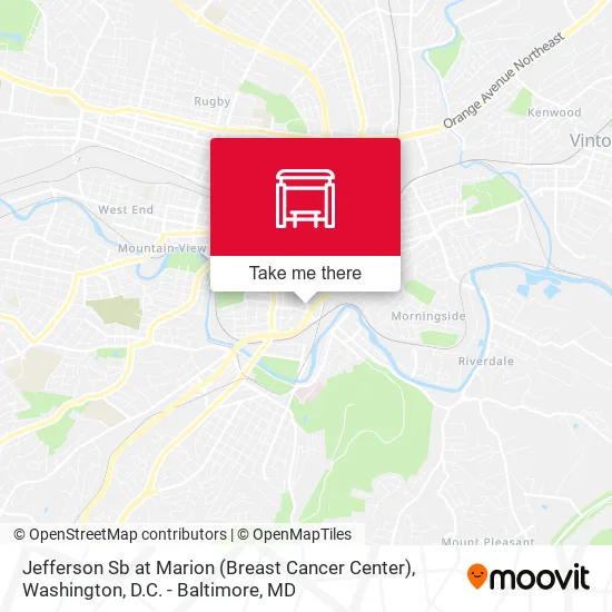 Jefferson Sb at Marion (Breast Cancer Center) map