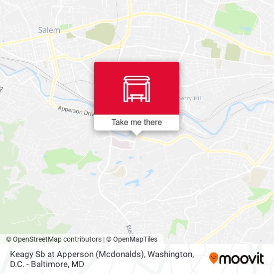 Keagy Sb at Apperson (Mcdonalds) map