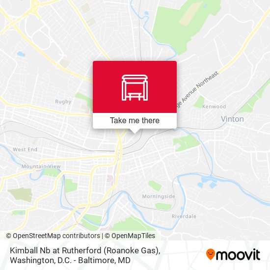 Mapa de Kimball Nb at Rutherford (Roanoke Gas)
