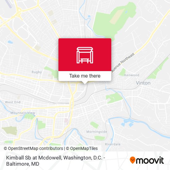 Kimball Sb at Mcdowell map