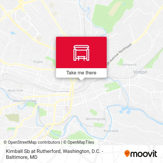 Kimball Sb at Rutherford map