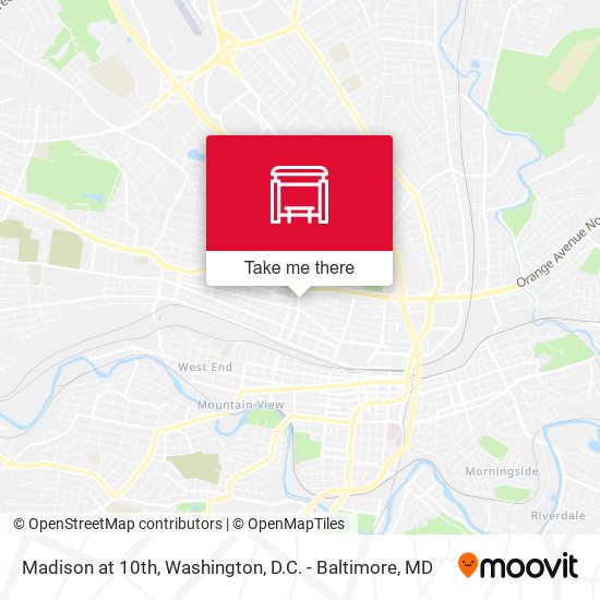 Madison at 10th map