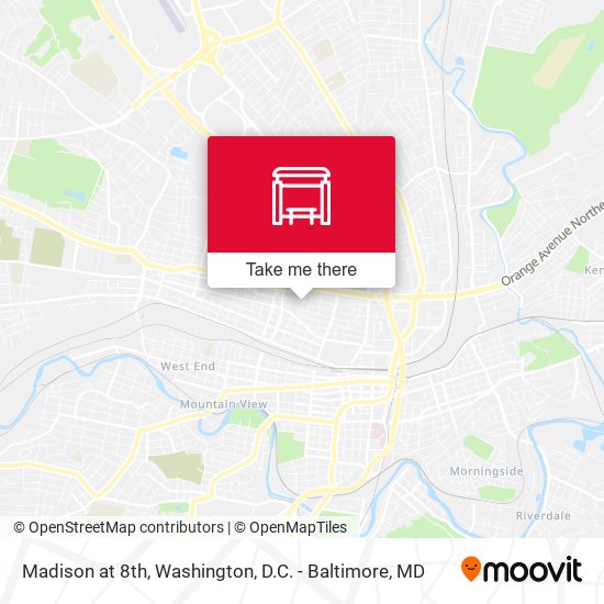 Madison at 8th map