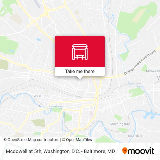 Mapa de Mcdowell at 5th
