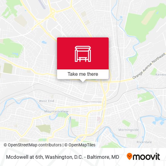 Mapa de Mcdowell  at 6th