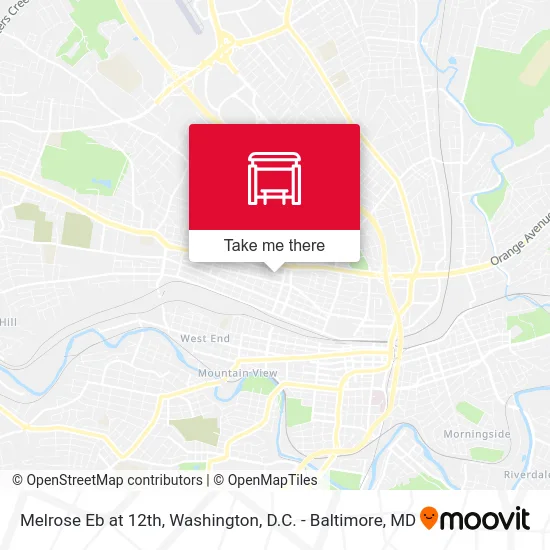 Melrose Eb at 12th map