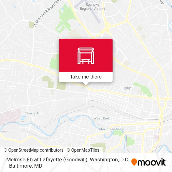 Melrose Eb at Lafayette (Goodwill) map