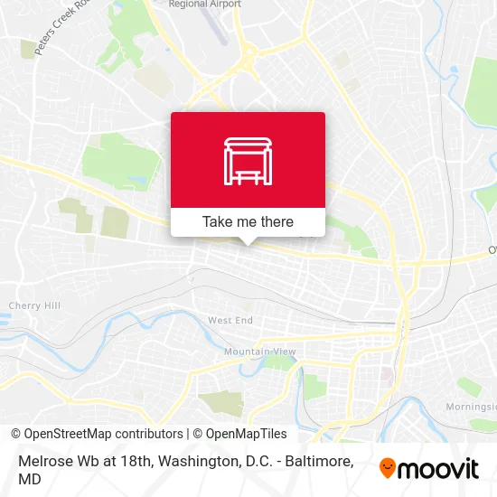 Melrose Wb at 18th map