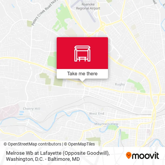 Mapa de Melrose Wb at Lafayette (Opposite Goodwill)