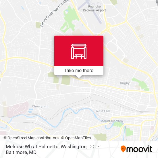 Melrose Wb at Palmetto map