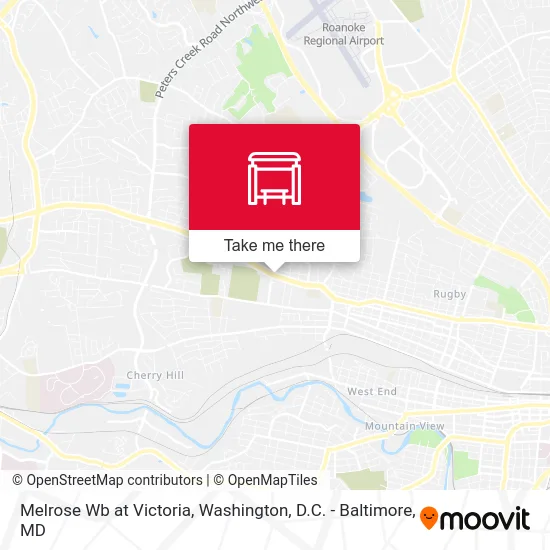 Melrose Wb at Victoria map