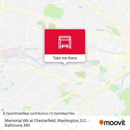 Memorial Wb at Chesterfield map