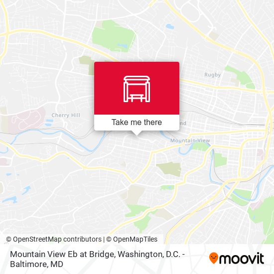 Mountain View Eb at Bridge map