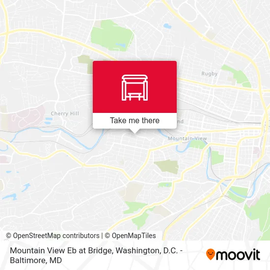 Mountain View Eb at Bridge map