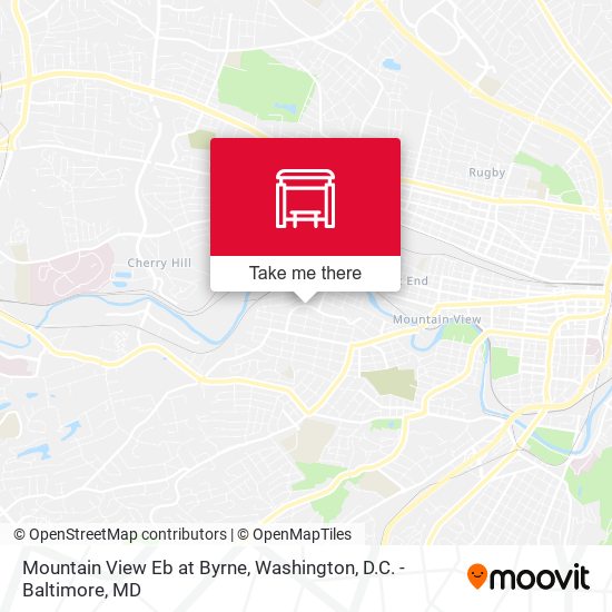 Mountain View Eb at Byrne map