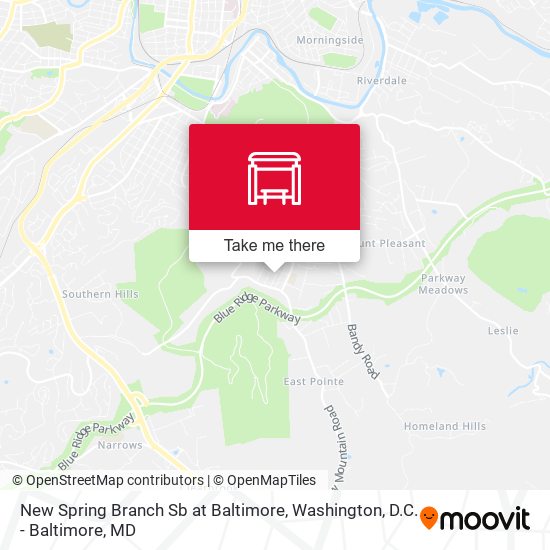 Mapa de New Spring Branch Sb at Baltimore