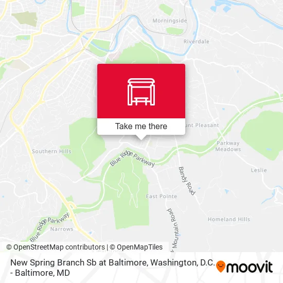 New Spring Branch Sb at Baltimore map