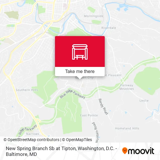 New Spring Branch Sb at Tipton map