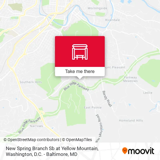 New Spring Branch Sb at Yellow Mountain map
