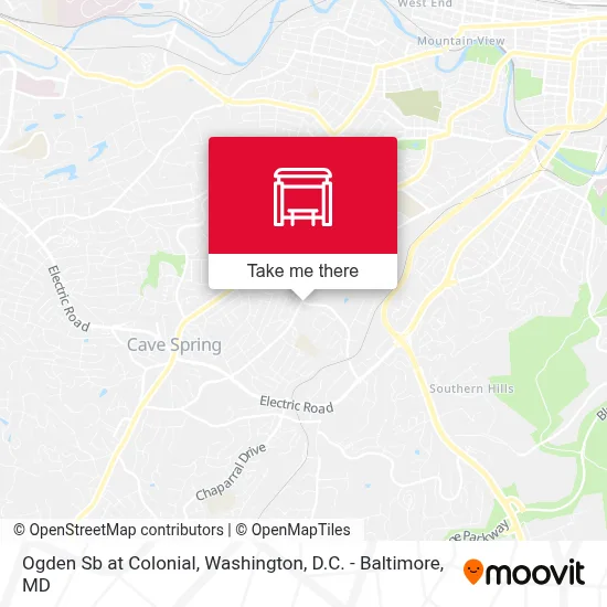 Ogden Sb at Colonial map