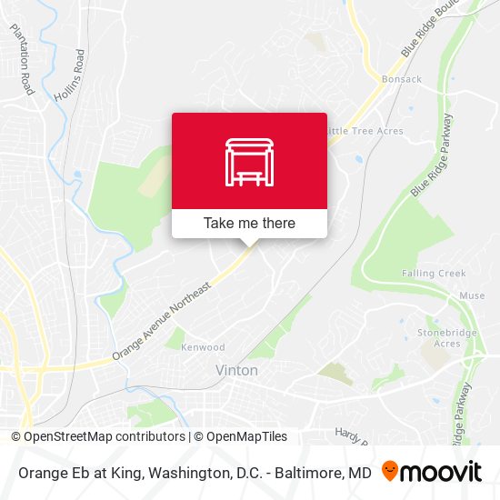 Mapa de Orange Eb at King