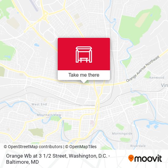 Mapa de Orange Wb at 3 1/2 Street
