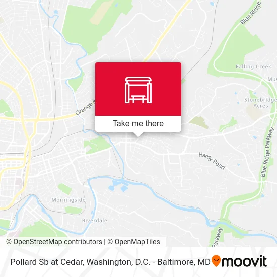 Pollard Sb at Cedar map