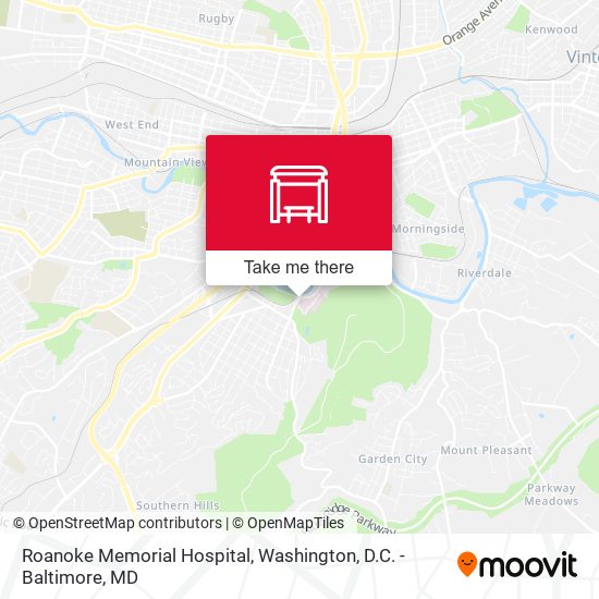 Roanoke Memorial Hospital map
