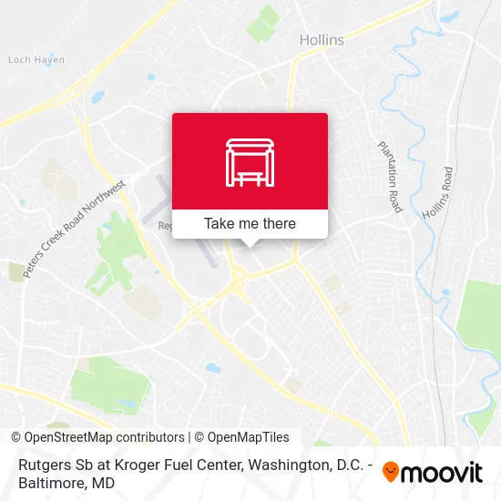 Rutgers Sb at Kroger Fuel Center map